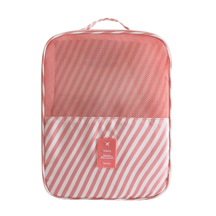 Large capacity can hold three pairs of shoes convenient Oxford cloth storage bag, waterproof shoe bag, suitcase trolley shoe bag