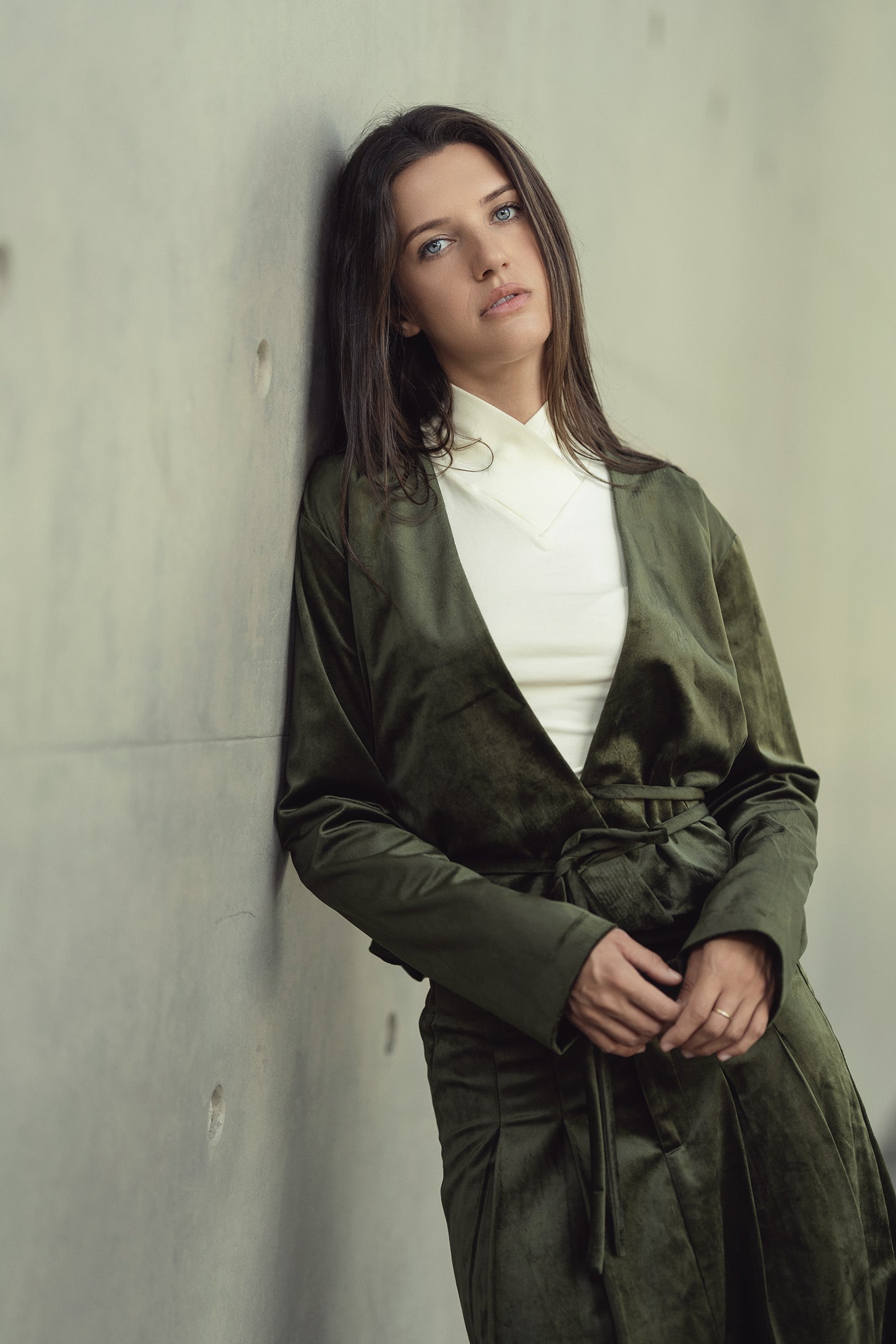 Wrap Turtleneck T shirt