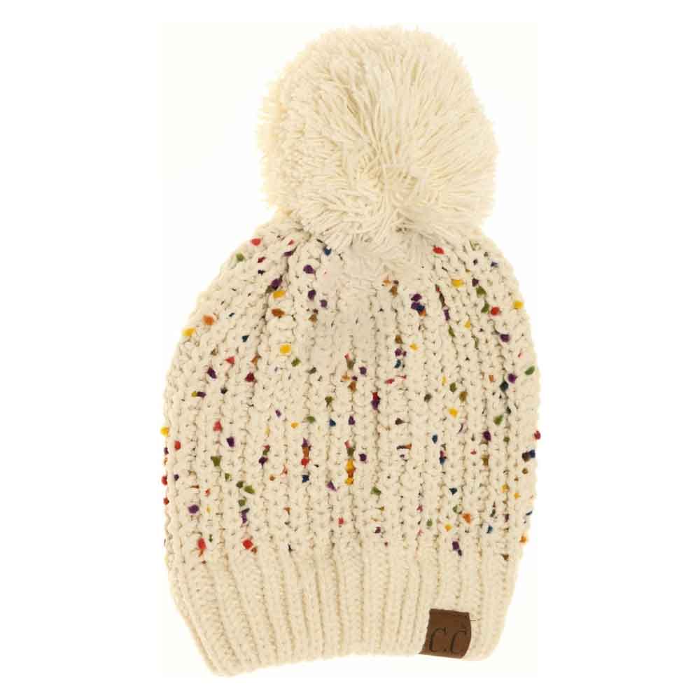 Chenille Confetti Pom C.C Beanie