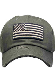 AMERICAN FLAG VINTAGE BASEBALL CAP