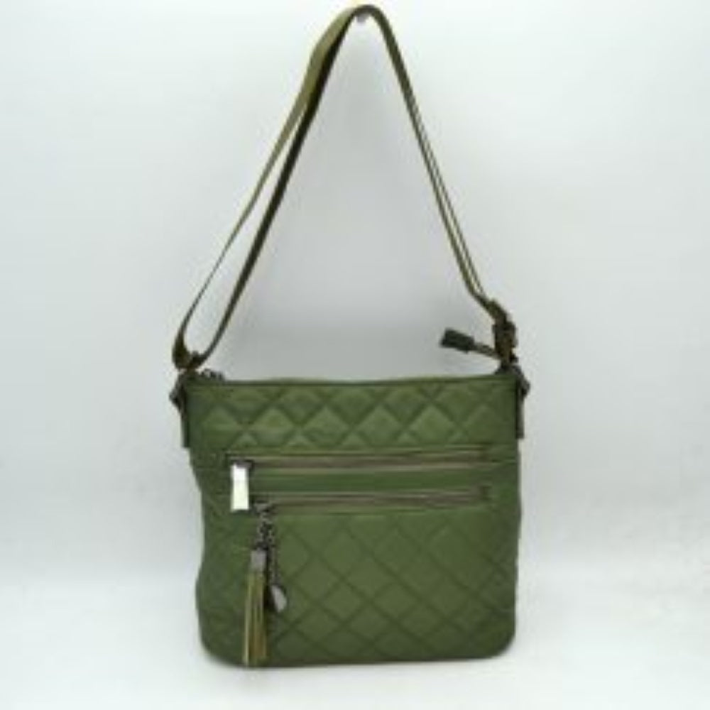 Quilted Crossbody Bag with Adjustable Shoulder Strap