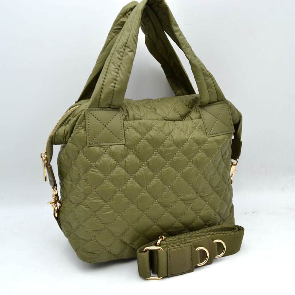 Stylish Diamond-Quilted Puffer Crossbody & Satchel Bag