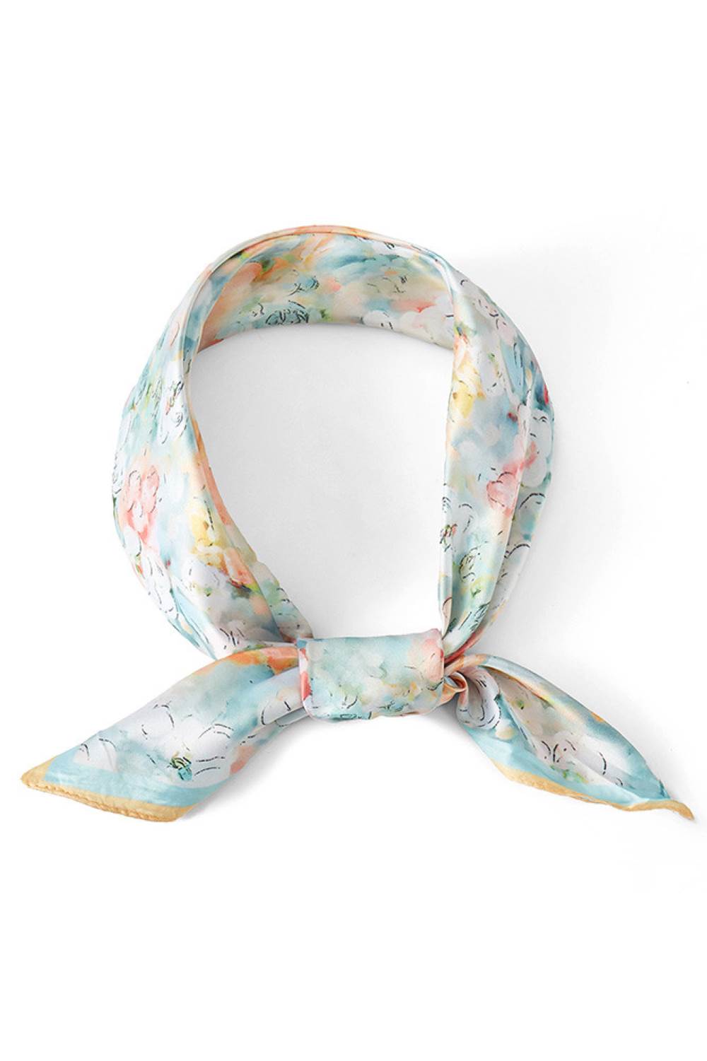 Floral Pattern Print Bandana Summer Light Weight Scarf