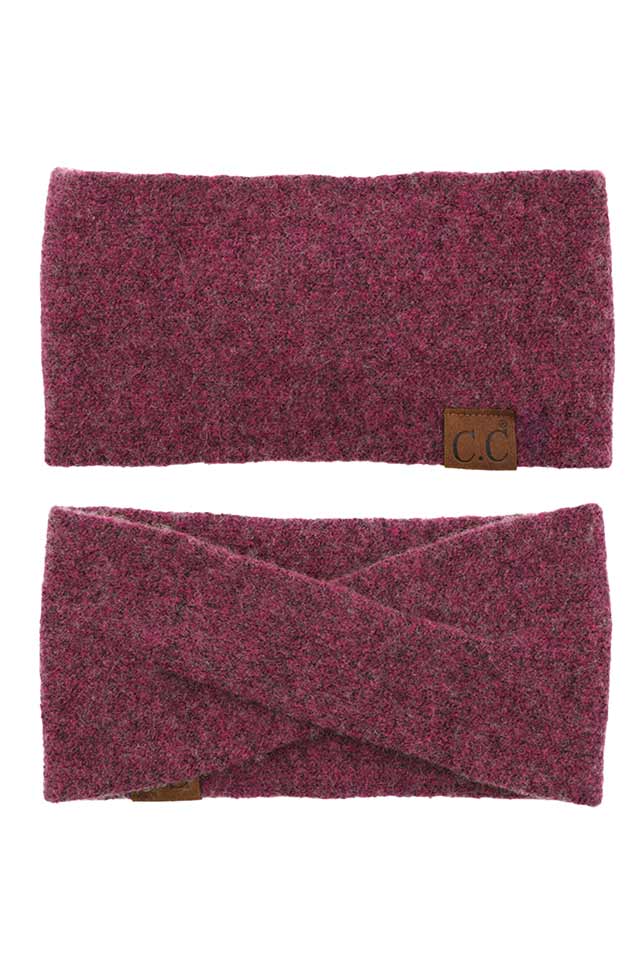 C.C Soft Recycled Fine Yarn Cuff Headwrap Earmuffs