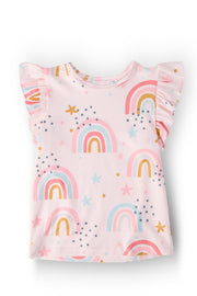 Over the Rainbow S/S Ruffle Tee