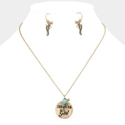 "Southern Girl" Gun Charm Necklace