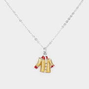 Enamel Cloth Pendant Necklace