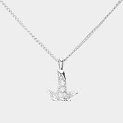 Rhinestone Paved Pendant Necklace