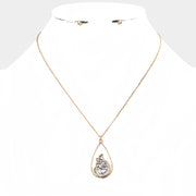 Antique Metal Mermaid Pendant Necklace