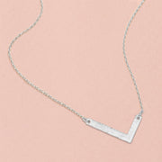 -L- White Gold Dipped Initial Monogram Pendant Necklace