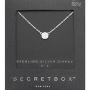 Sterling Silver CZ Pave Mini Pendant Necklace