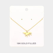 18K Gold Filled Unicorn Pendant Necklace