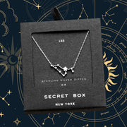 SECRET BOX_Sterling Silver Dipped CZ Leo Zodiac Sign Pendant Necklace