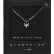 SECRET BOX_Sterling Silver Dipped Tree of Life Metal Heart Pendant Necklace