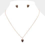 Vintage Strawberry Metal Pendant Necklace