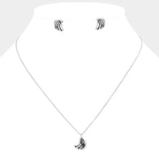 Vintage Banana Metal Pendant Necklace