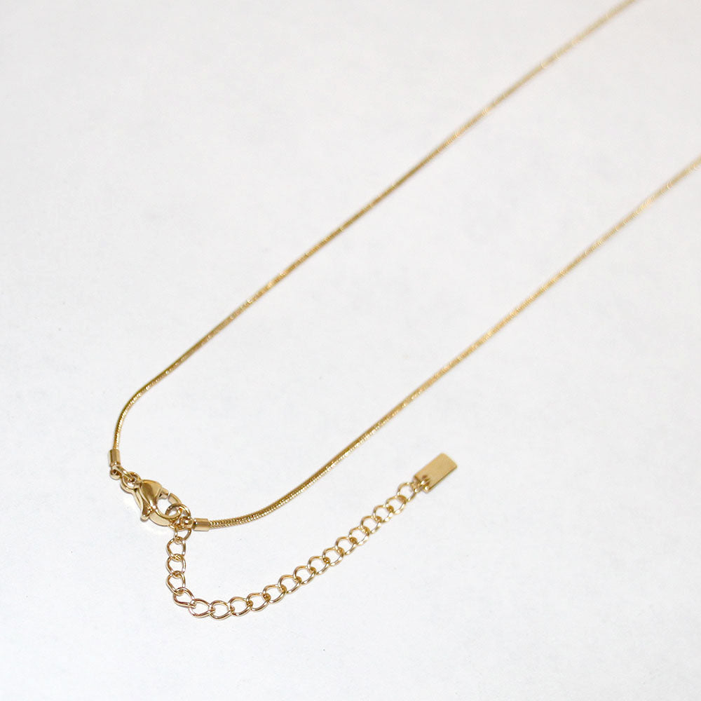 Stainless Steel Heart Lock Clover Key Pendant Necklace