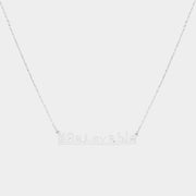 #Be lovable Message Pendant Necklace
