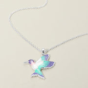 Ombre Hummingbird Pendant Necklace