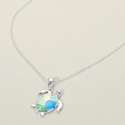 Women's Sea Turtle Charm Pendant Necklace
