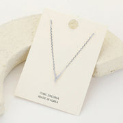 -Y- CZ Stone Paved Initial Monogram Pendant Necklace