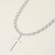 Metal Cross Pendant Necklace