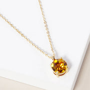 November - Birthstone Pendant Necklace