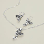 Antique Metal Bird Pendant Necklace
