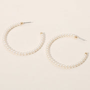 Pearl Hoop Earrings