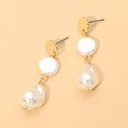 Elegant Pear Link Drop Earrings