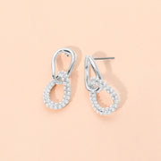 Pearl Link Drop Earrings