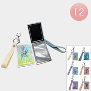 12PCS - Floating Glitter SEA DREAM Sea Life Printed Cosmetic Mirrors