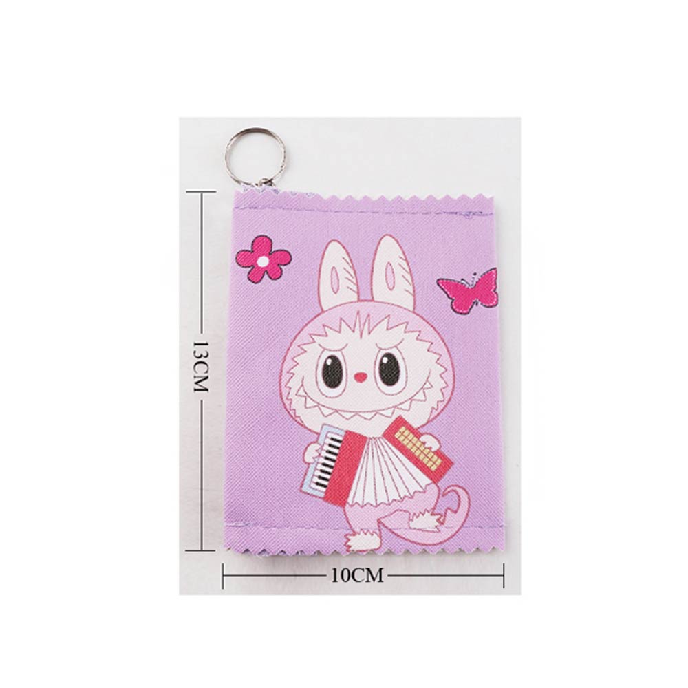 12PCS - Monster Bunny Character Mini Coin Pouch Keychain Bags