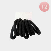 12 SET OF 8 - Classic Elastic Hairband Set