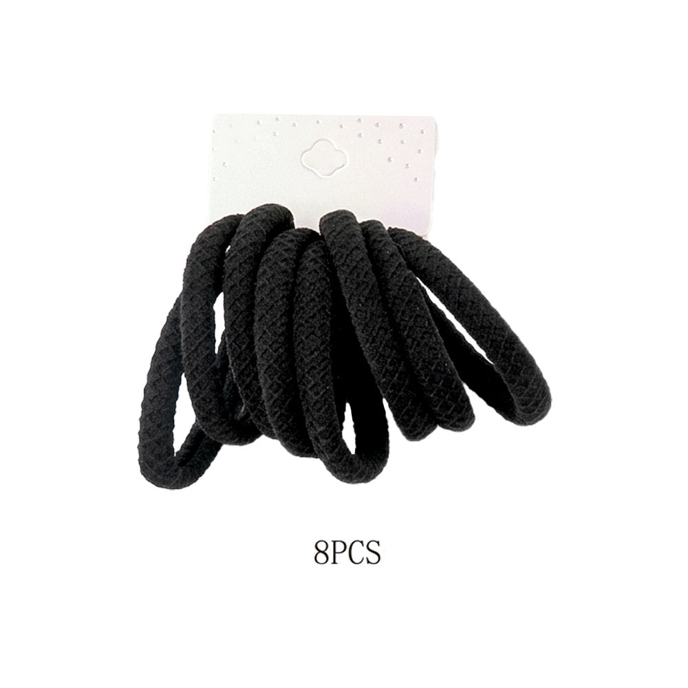 12 SET OF 8 - Classic Elastic Hairband Set