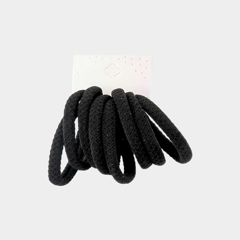 12 SET OF 8 - Classic Elastic Hairband Set