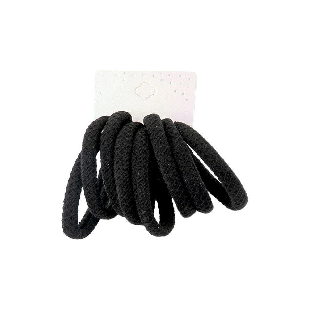 12 SET OF 8 - Classic Elastic Hairband Set