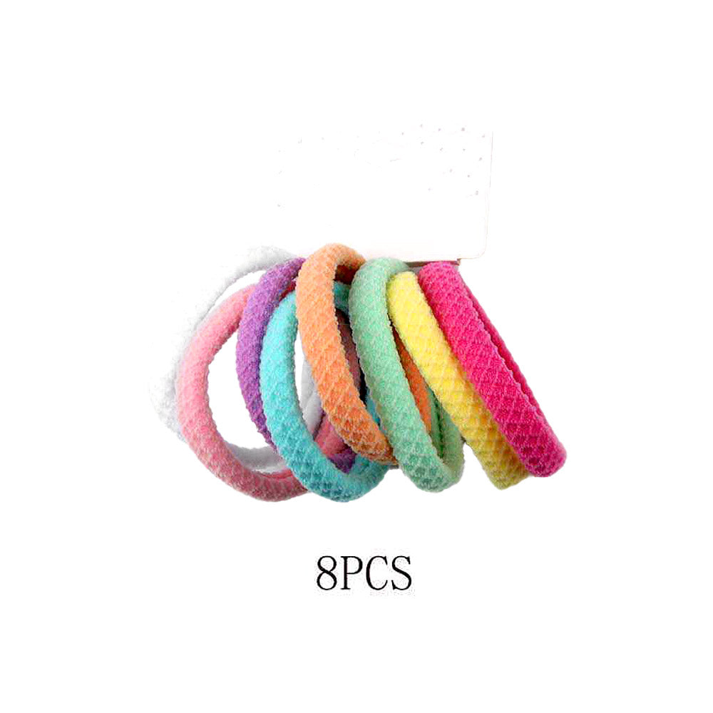 12 SET OF 8 - Classic Elastic Hairband Set