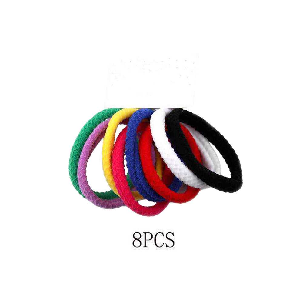 12 SET OF 8 - Classic Elastic Hairband Set