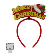 12PCS - Festive Holiday Lettering Message Headbands