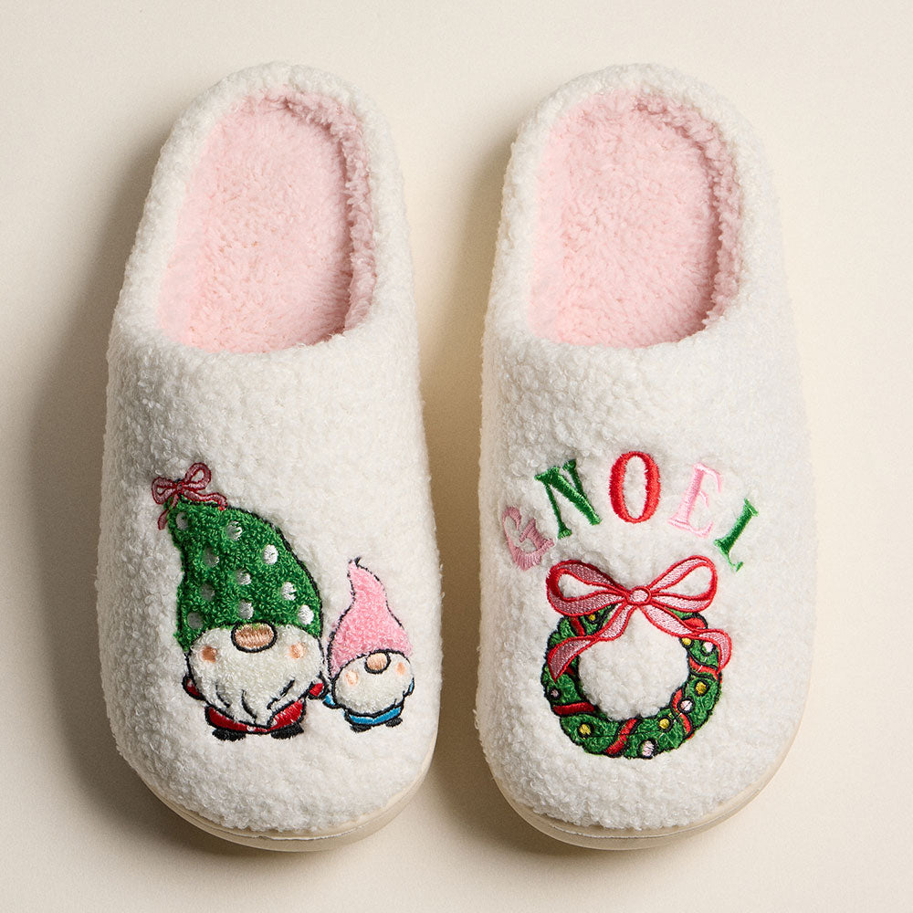 6Pairs - Gnome Noel Indoor Slippers
