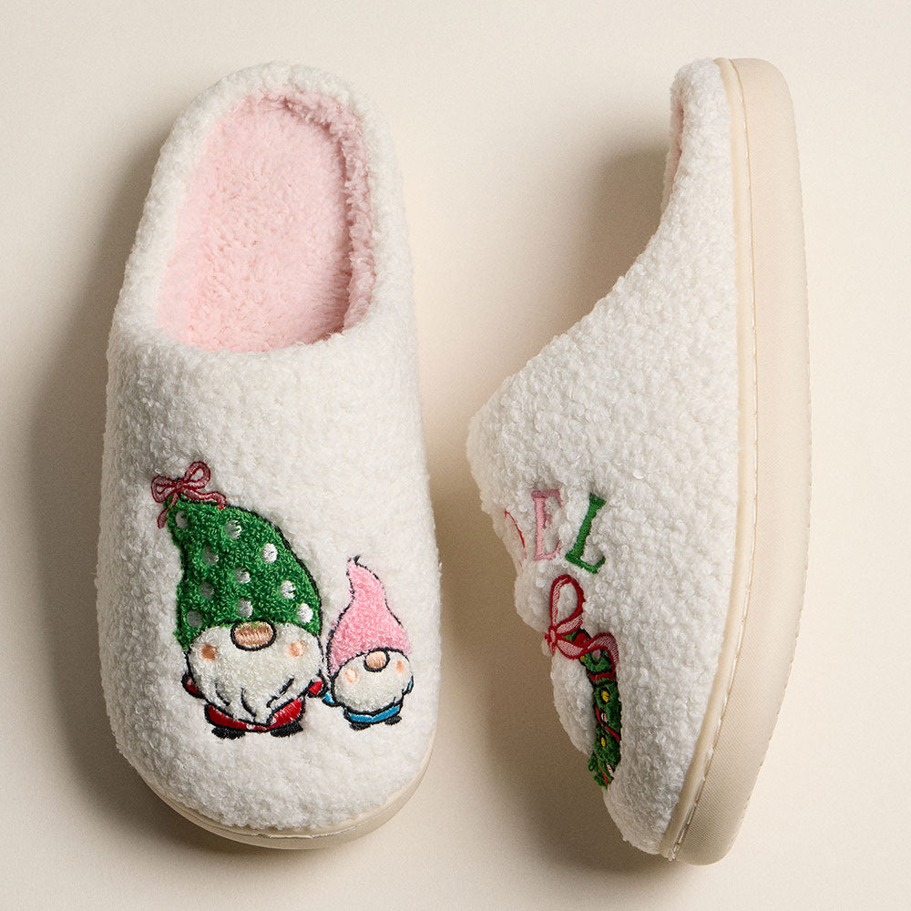 6Pairs - Gnome Noel Indoor Slippers
