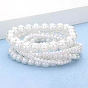 7PCS - Pearl Stretch Bracelets