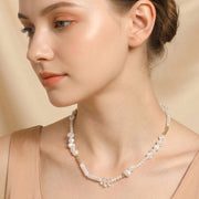 Pearl Faceted Beaded Necklace