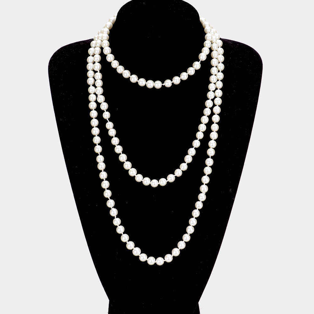 Women's Pearl Long Necklace