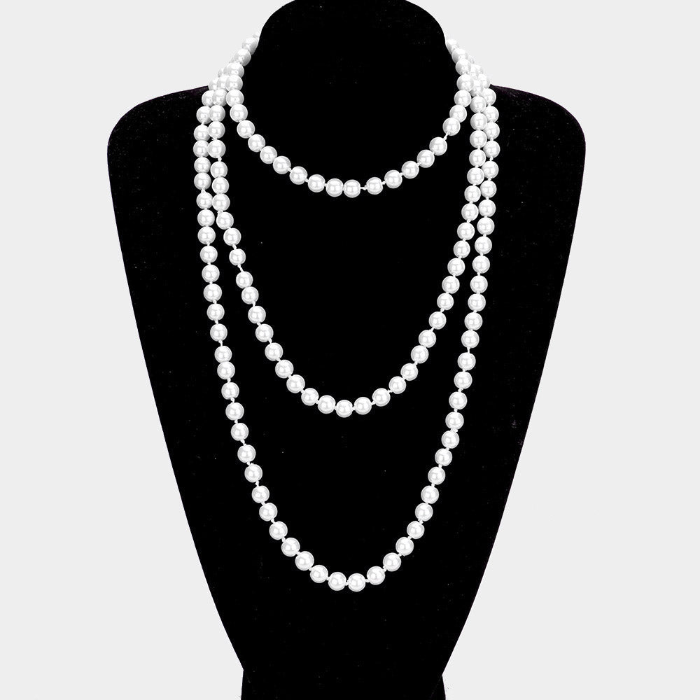 Women's Pearl Long Necklace