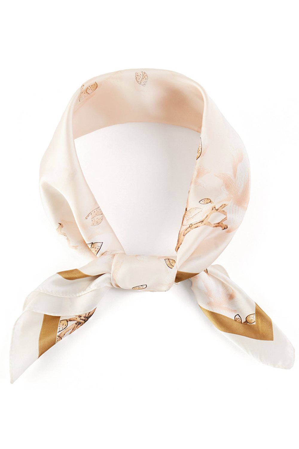 Flower Pattern Print Light Weight Silky All Season Bandana Scarf