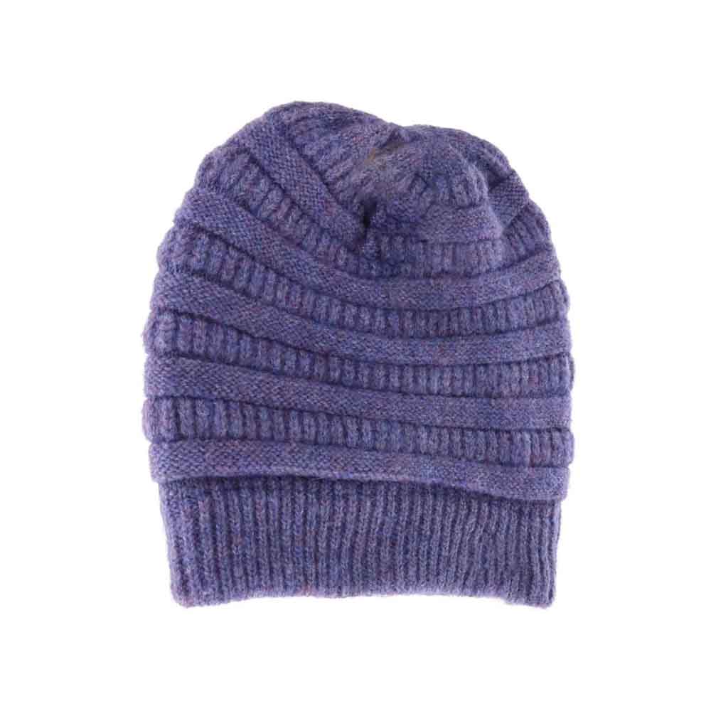 Fuzzy Lined Mixed Soft Yarn C.C Beanie