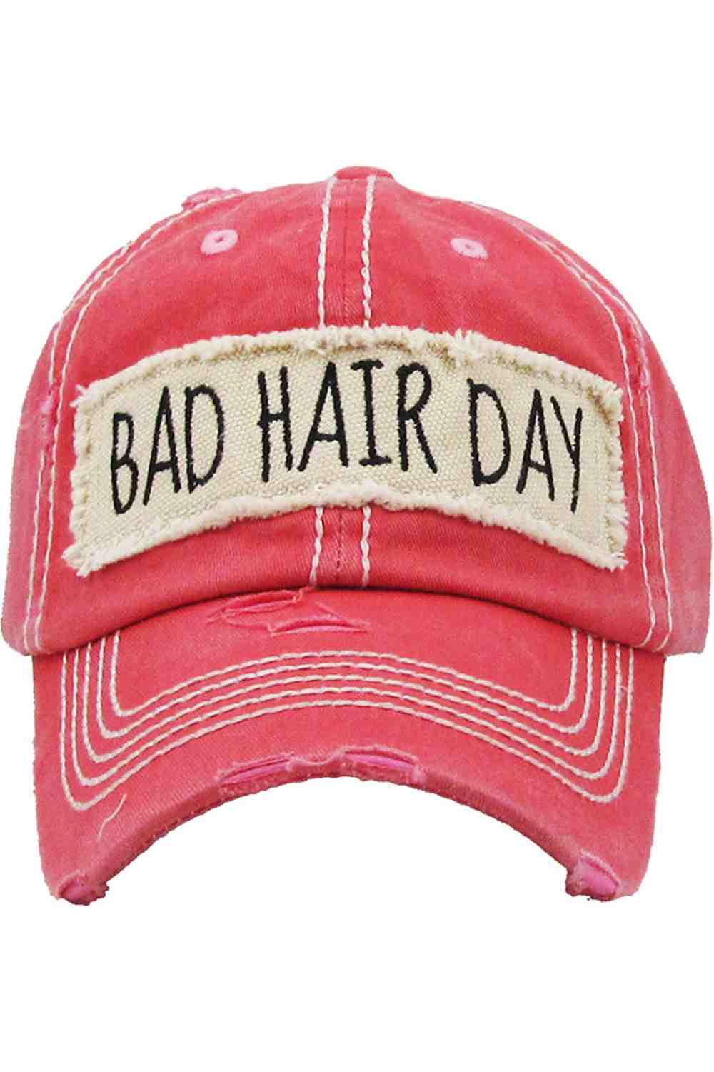 BAD HAIR DAY Washed Vintage Baseball Cap