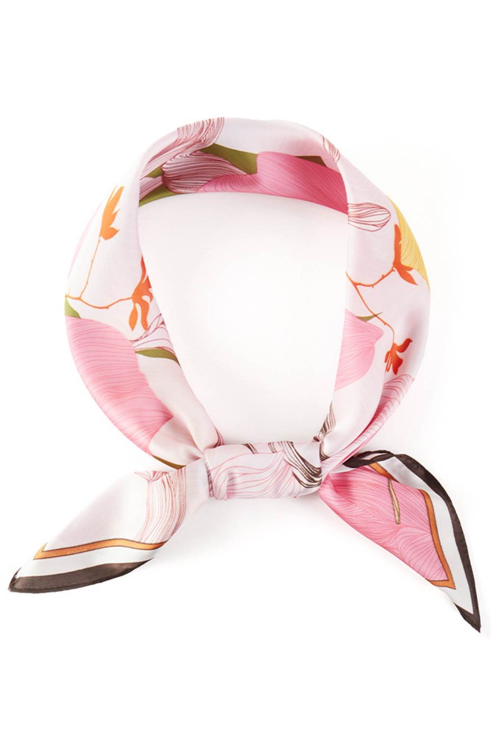 Big Floral Pattern Print Bandana Scarf